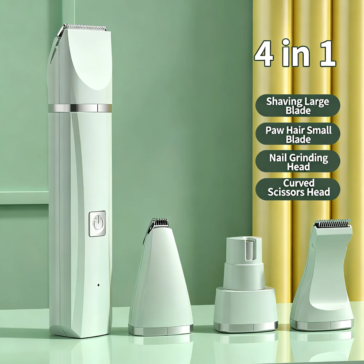 4-in-1 Pet Grooming Kit For Small Dogs Cats Professional Quiet