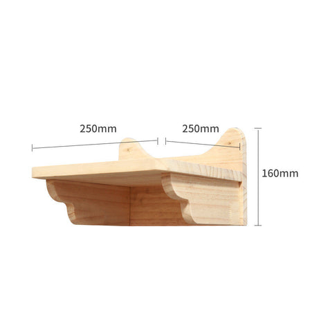 Pet Cat Climbing Frame Wall Type Solid Wood Hanging Platform Ladder
