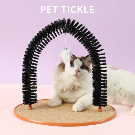 Cat Hair Rub And Anti-itch Device Plastic Arch-shaped Brush