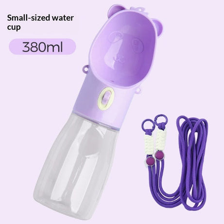 Pet Water Cup Portable Bottle Outdoor Dog Drinking Fountain Feeding