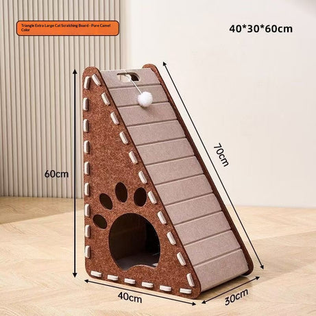 Triangular Vertical Cat Bed With Thickened Wear-resistant