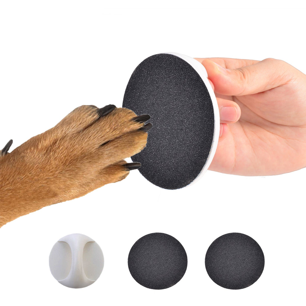 Dog Nail File Upgraded Scratch Board For Dogs Trimmers Round