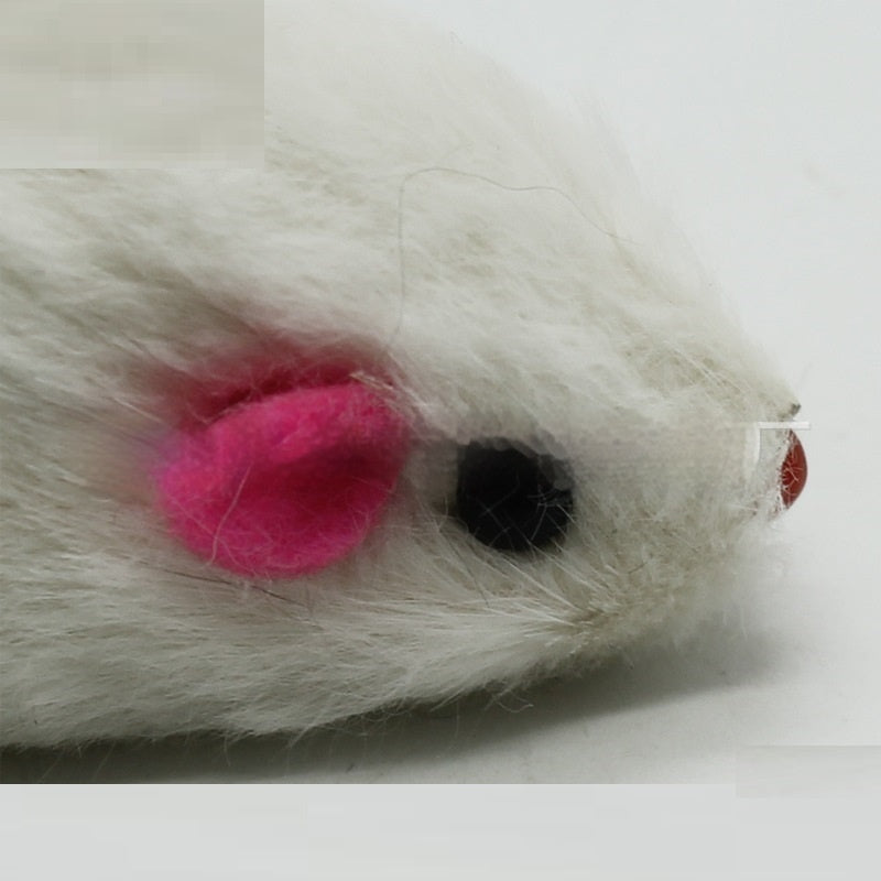 Cat Supplies 2-inch Rabbit Skin Mouse Self-hi Toy