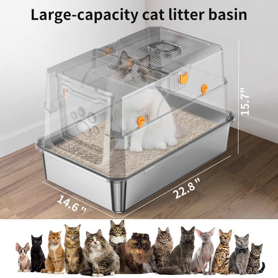 Stainless Steel Cat Litter Box