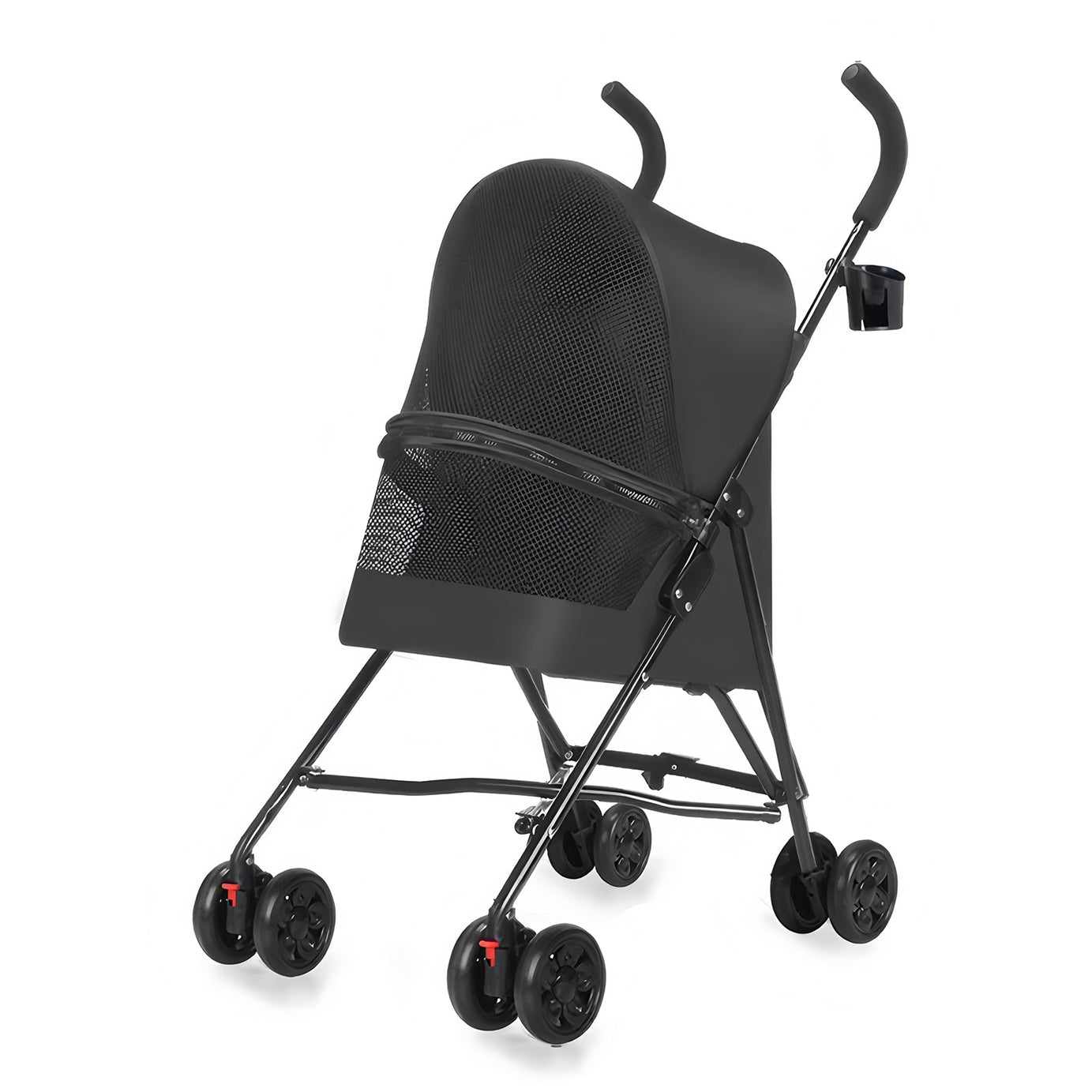 Pet Stroller For Small Dogs Cats With Mesh Ventilation Lightweight