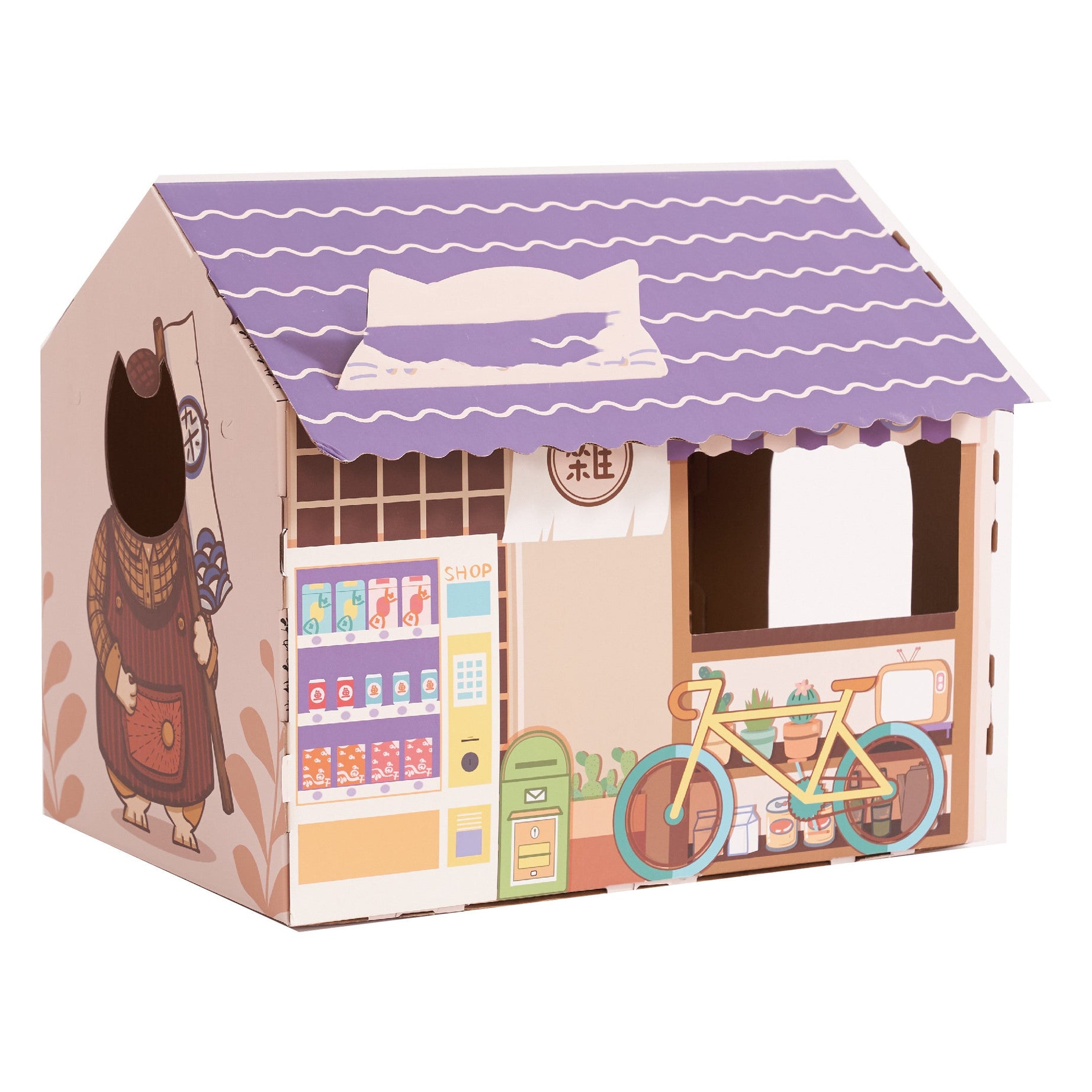 Grocery House Ice Product Modeling Cat Nest Scratcher