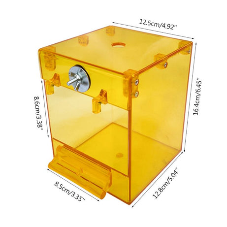 External Bird Bath Transparent Square Basin Supplies Pet