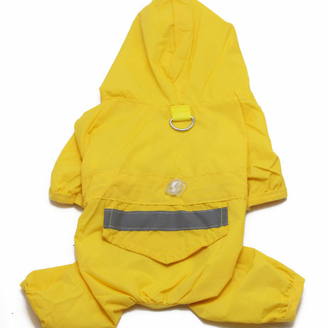 Pet Raincoat Dog Four-leg Hooded