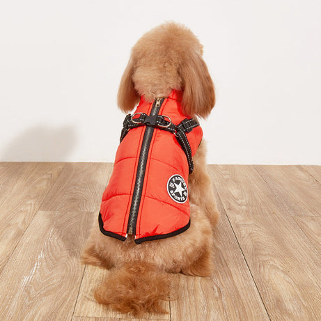Pet Warm Dog Cotton-padded Clothes Fleece-lined Thickened