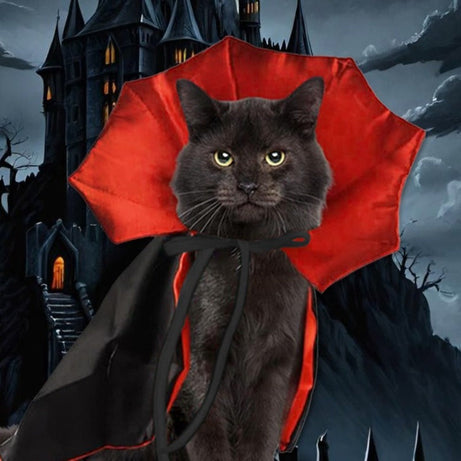 Cute Halloween Pet Costumes Cosplay Vampire Cloak For Small Dog Cat