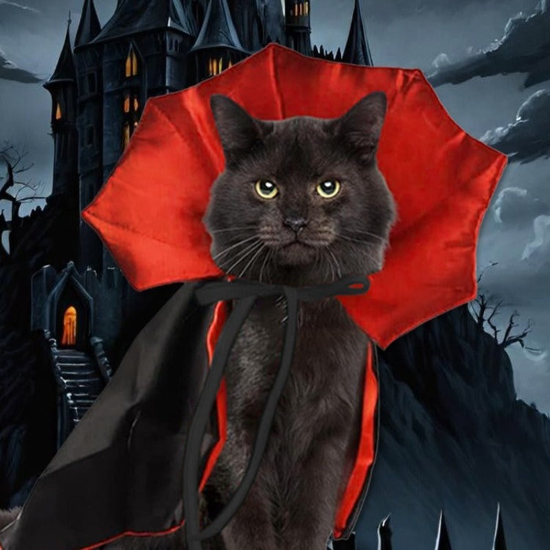 Cute Halloween Pet Costumes Cosplay Vampire Cloak For Small Dog Cat