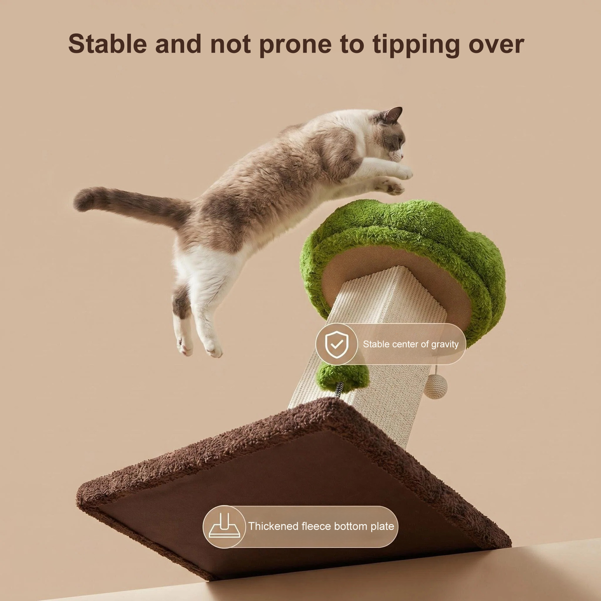 Flower Cat Scratching Post For Indoor Cats Scratcher With Perch