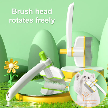 Cat Comb Tie Removal Floating Hair Magic Long Pet Self-cleaning Row