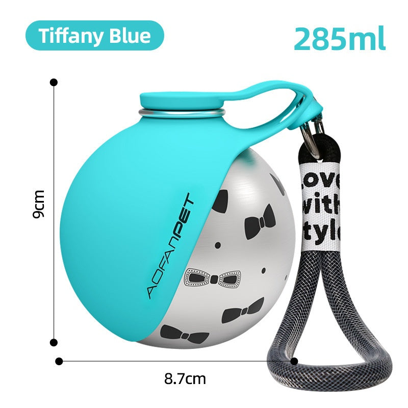Creative Portable Outdoor Pet Stainless Steel Water Cup Small Dog