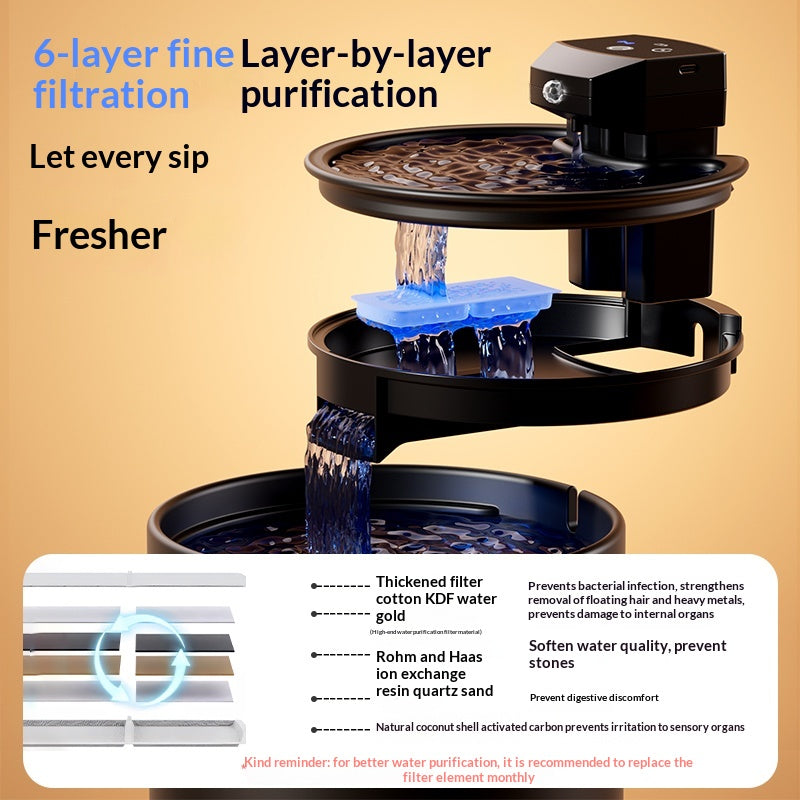 Cat Water Fountain Ceramic Pet Automatic Dispenser