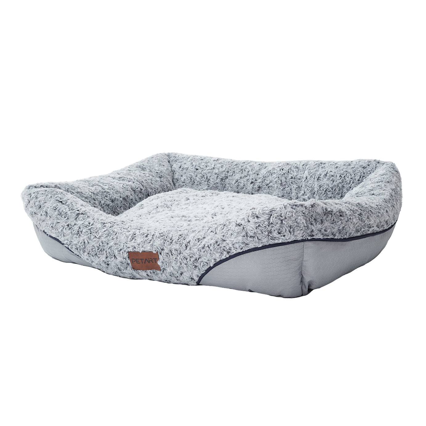 Swirl Rose Velvet Dog Beds For Small Medium Dogs Removable Cushion