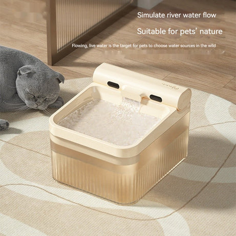 Plastic Pet Smart Water Dispenser Good-looking Triple Filter