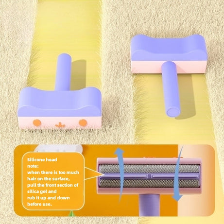 New Pet Hair Roller Remover Lint Brush 2-way Dog Cat Comb Tool