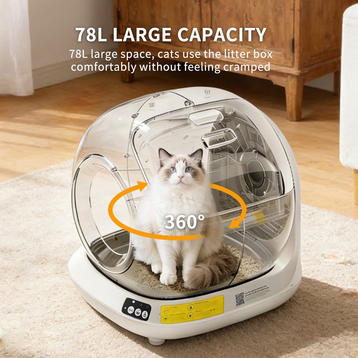 Only Self Pickup---fully Automatic Cat Litter Box