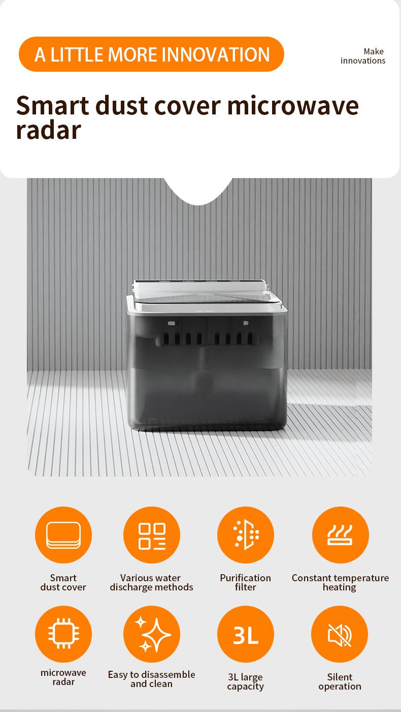 Wireless Charging Battery Driven 304 Stainless Steel Cat Automatic