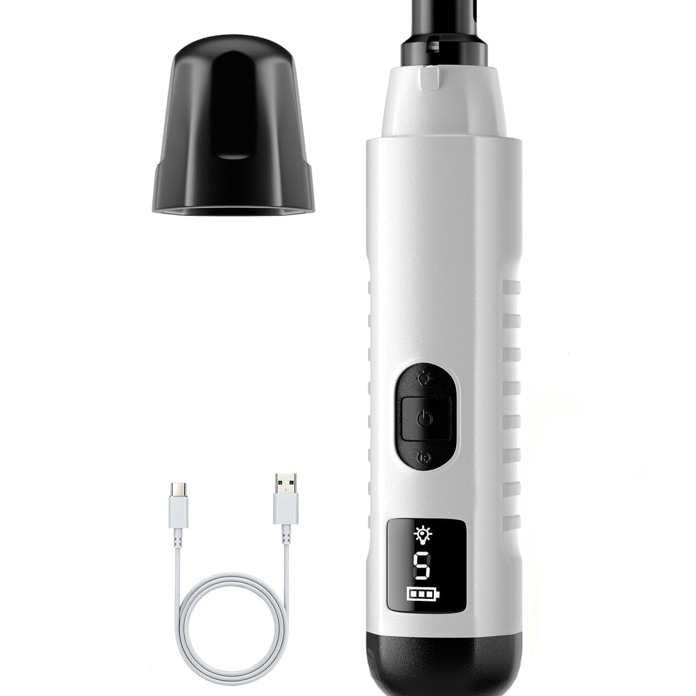 2026 New Silent Groom Pro Dog Nail Grinder 5-speed With LED Light