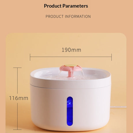 Filtered Charging Induction Smart Pet Water Fountain