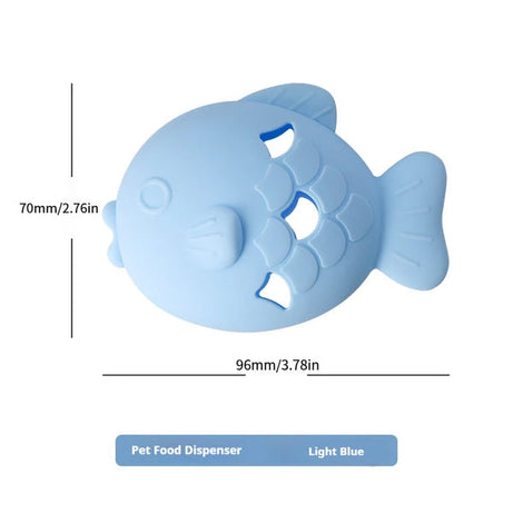 Fish-shaped Dog Treat Dispenser Toy-food-grade Silicone Slow Feeder