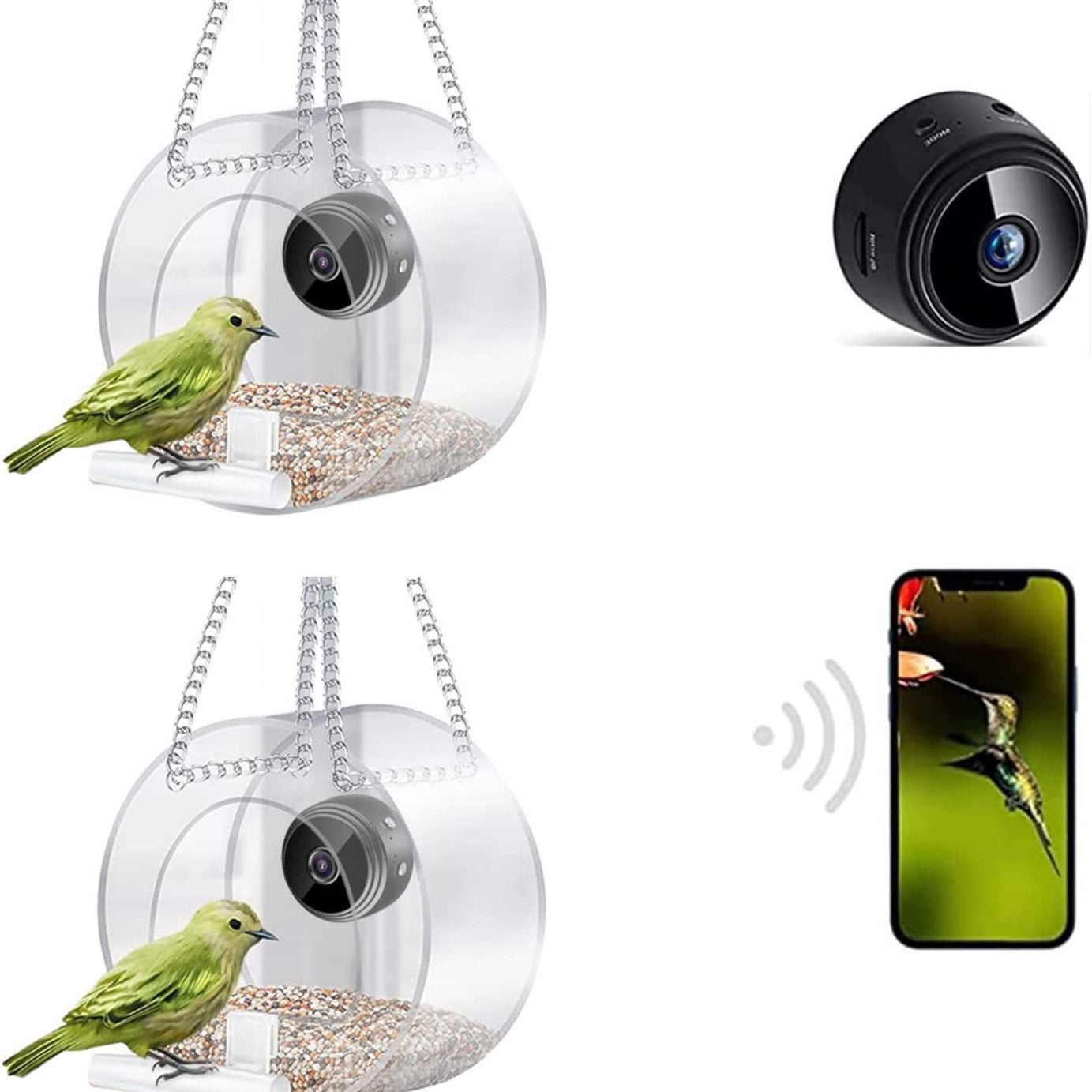 Pet Smart Feeder Outdoor Real-time Monitoring With Hd Camera
