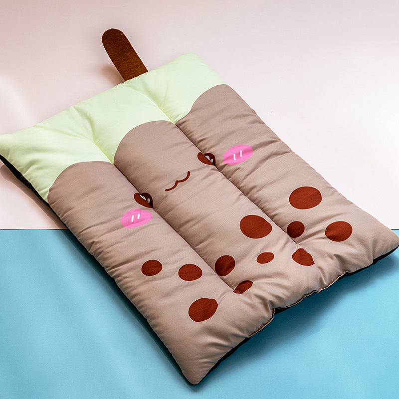 Dog Cooling Mat Pet Beds Cat Rug Ice Silk Pet Self Pad Blanket