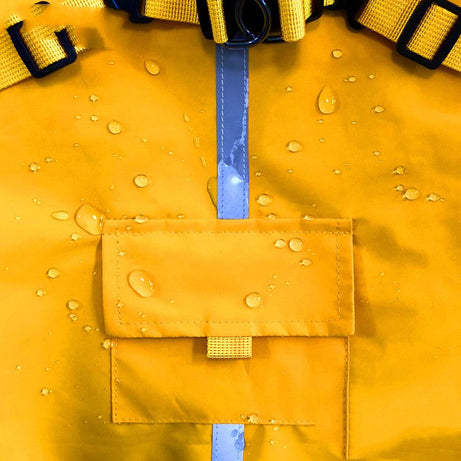 Pu Pet Reflective Raincoat Integrated With Chest And Back