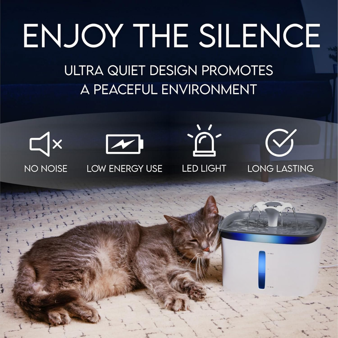 Innovation Award Winner 95oz Pet Fountain Automatic Cat Water Dog