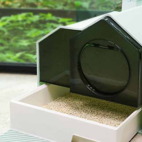 Fully Enclosed Household Anti-splash Drawer Type Odor-proof Cat