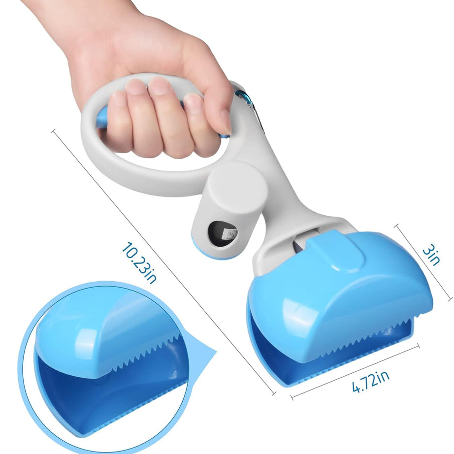 Pet Pooper Scooper For Dogs And Cats With Trash Bags Holder