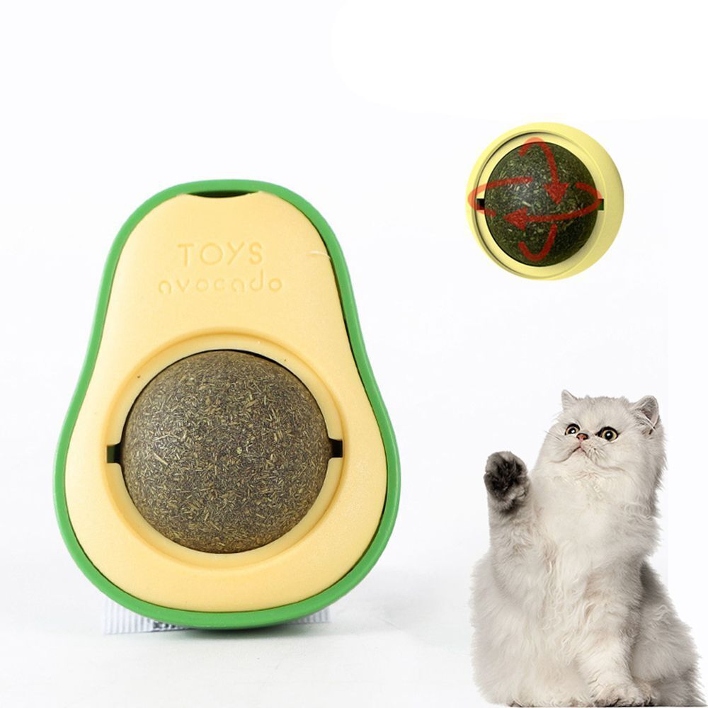 Cute Avocado Catnip Toys Cat Teeth Cleaning Toy Supplies Mini Treat