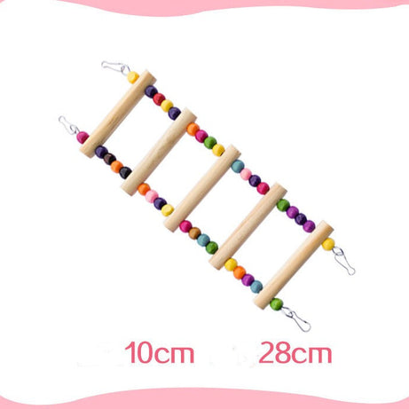 Parrot Bird With Toy Supplies Swing Ring Aerial Ladder Climbing