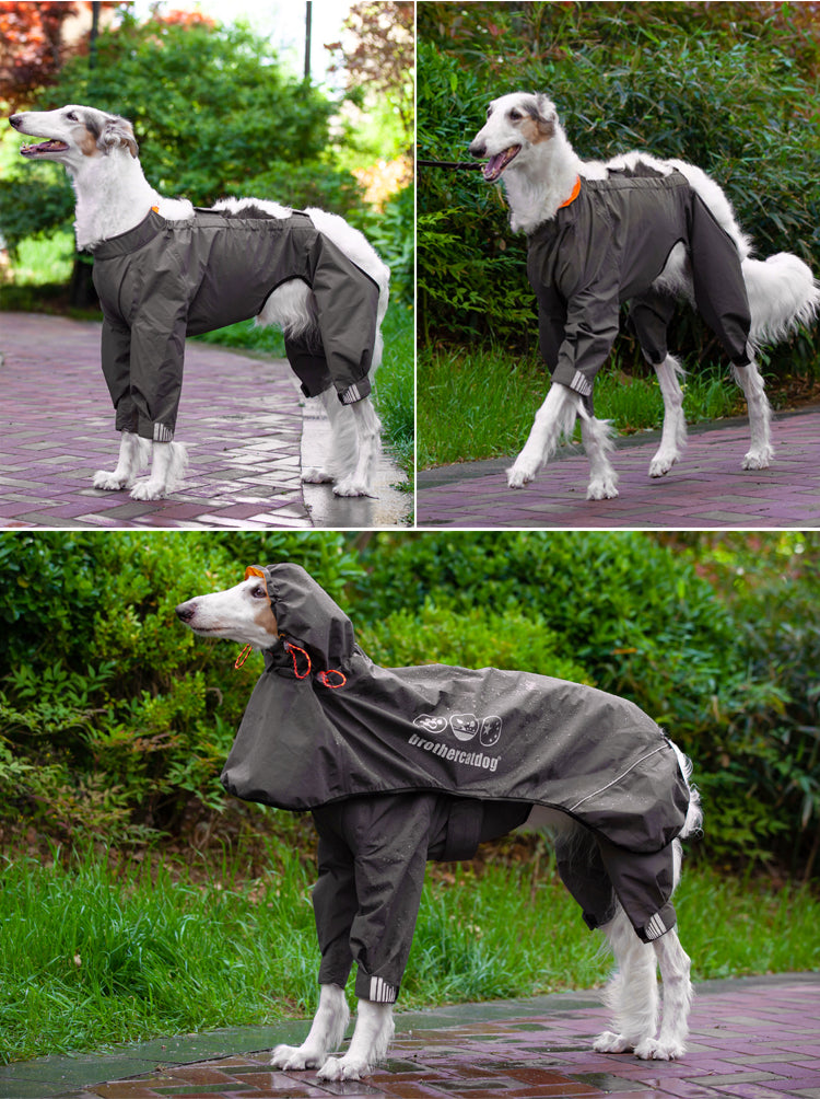Pet Four-legged Raincoat Medium Large Dog Waterproof Poncho