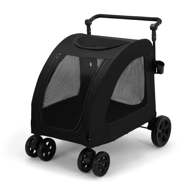 Foldable Pet Stroller For Multi Cats And Large Dogs Lightweight