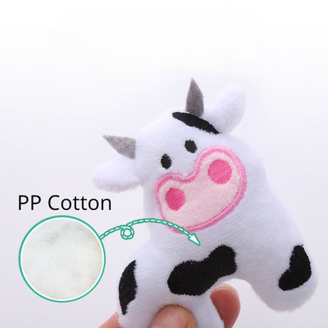 Cow Parrot Shape Cat Toy Cute Plush Animal Toys With Catnip