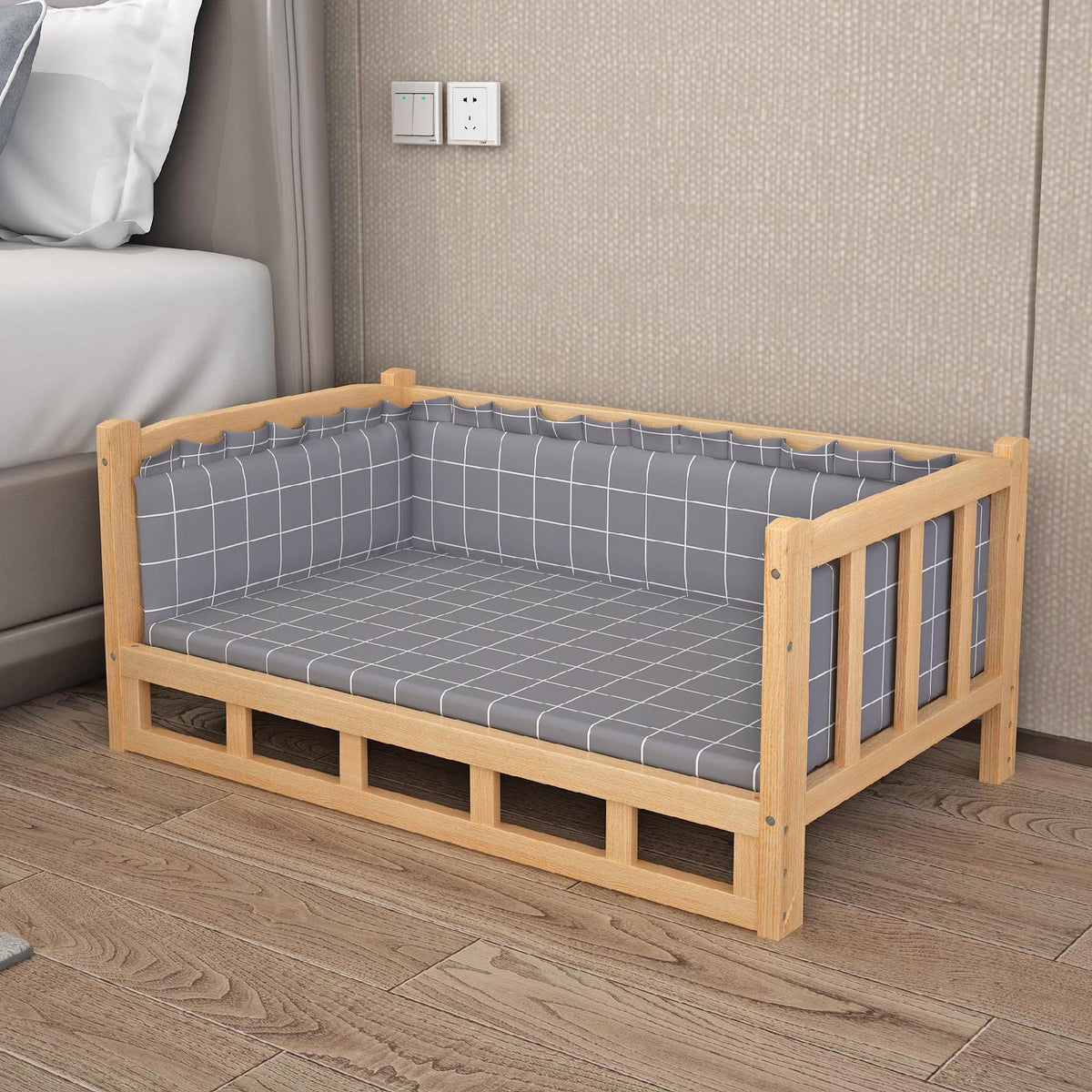 Bed Summer Wooden Pet Dog