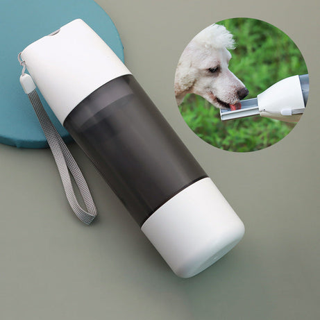 Portable Dog Water Bottle 350ml Food Container For Pets Feeder Bowl