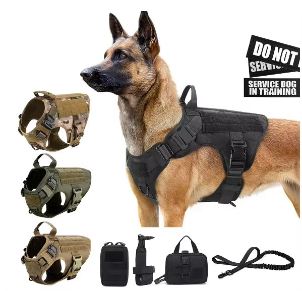 Pet Harness Luxury Dog Leash Set Chest Nylon Camouflage