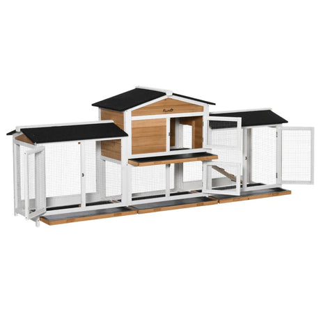 Wooden Rabbit Hutch Bunny Cage Pet Playpen House Enclosure
