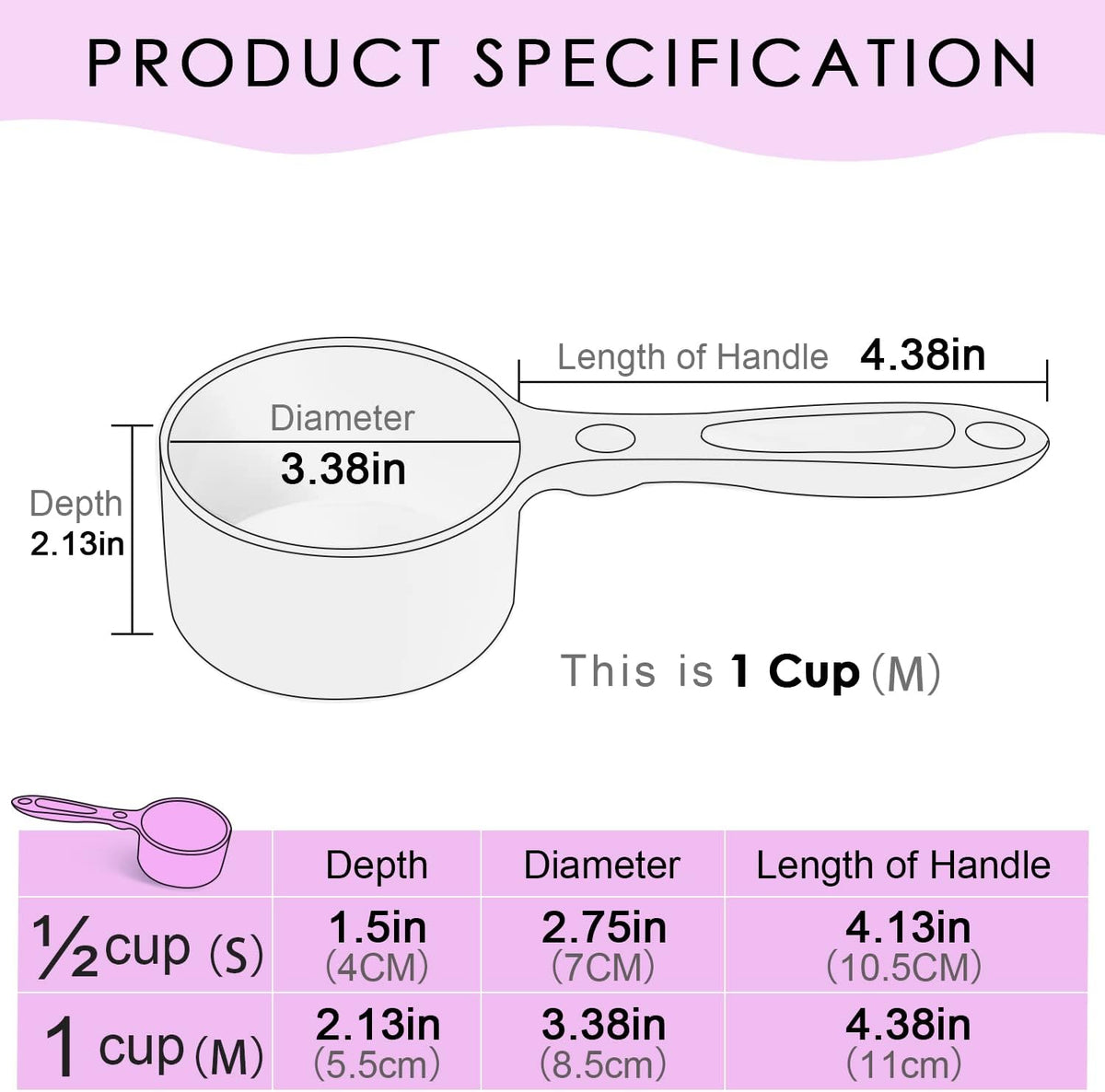 Dog Food Scoop For Container Measuring For Dogs Cats Birds