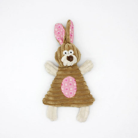 Pet Toy Donkey Shape Corduroy Chew For Dogs Puppy Squeaker Squeaky