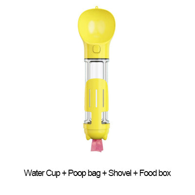 300 500ml Portable Multifunction Dog Water Bottle Food Feeder
