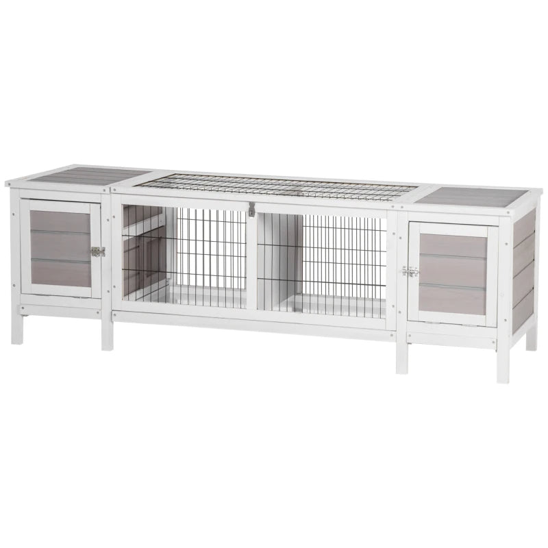 Rabbit Hutch Bunny Cage Guinea Pig House With Pull-out Tray