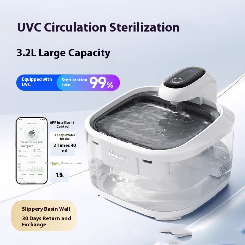 Cat Water Fountain Intelligent Automatic Filtering Flow