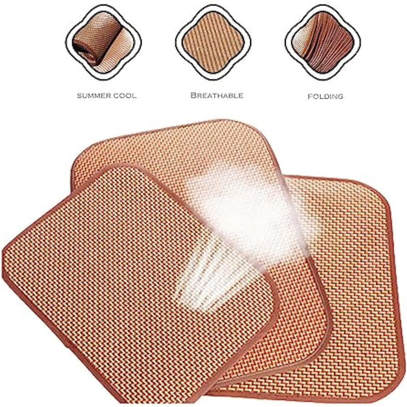 Premium Cat And Dog Cooling Mat Self Pad For Summer Bamboo Rattan