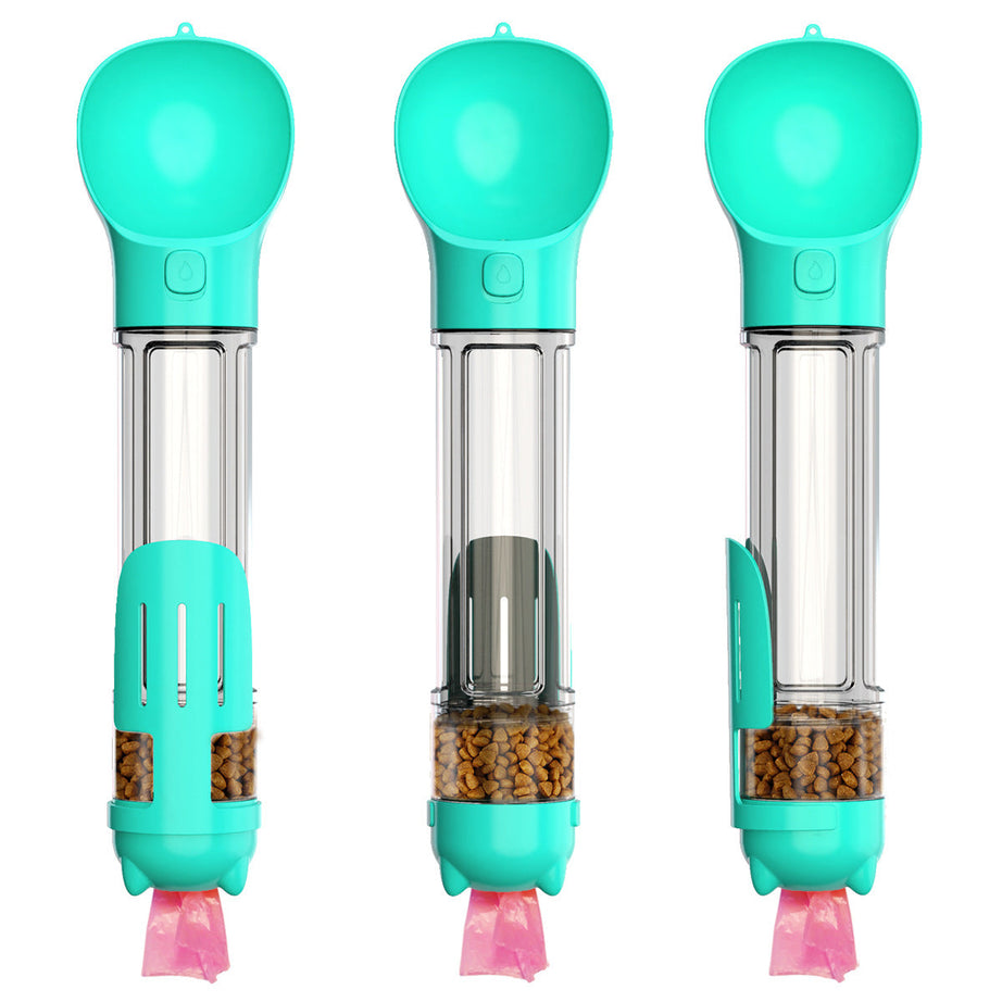 300 500ml Portable Multifunction Dog Water Bottle Food Feeder
