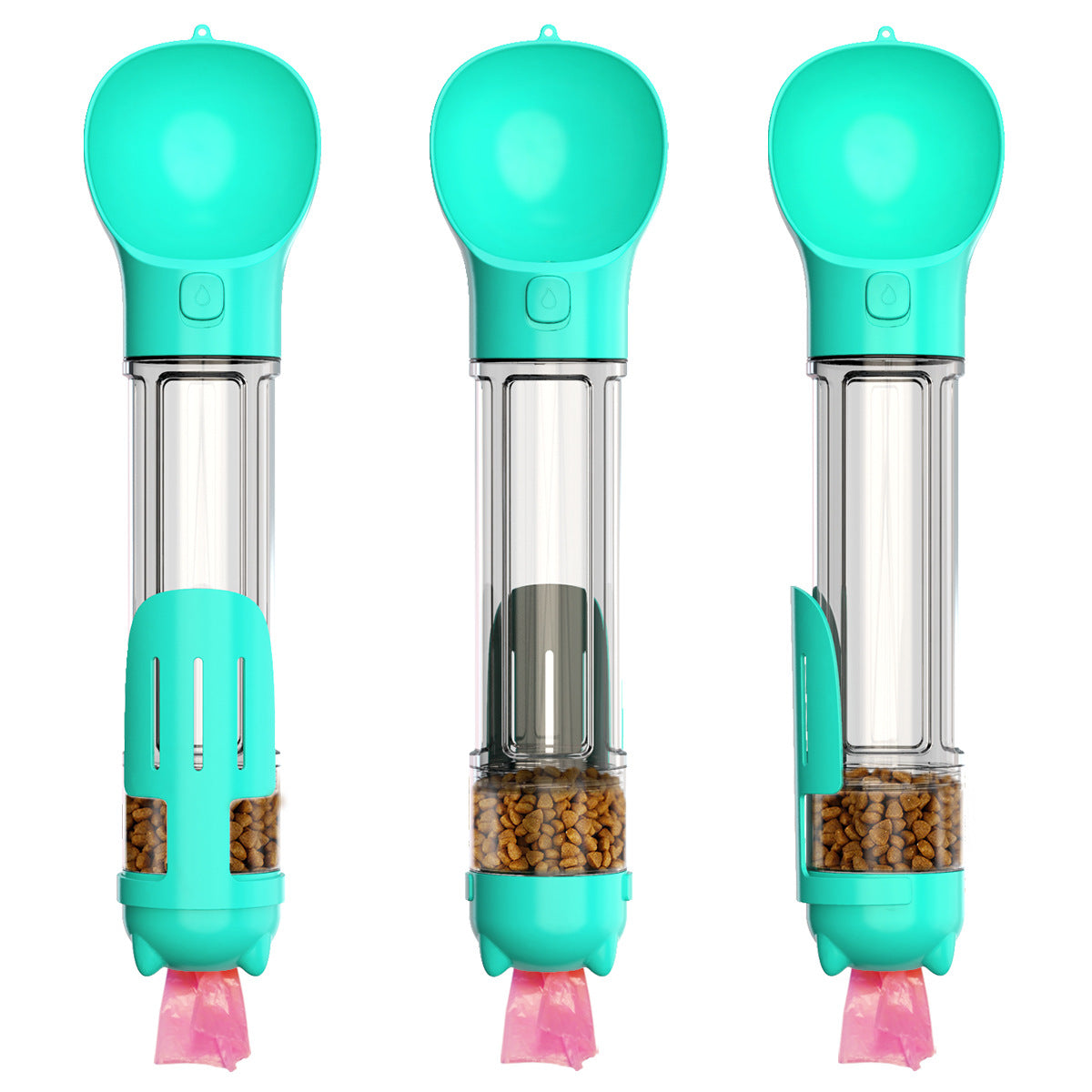 300 500ml Portable Multifunction Dog Water Bottle Food Feeder